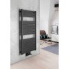 TONDI otopné těleso rovné 450x970 mm, středové připojení, černá mat