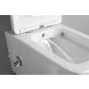 PORTO CLEANWASH závěsná WC mísa Rimless, integrovaná baterie a bidet. sprška, 36x5cm, bílá