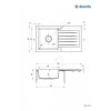 Deante Zorba 760.0E Grey metallic