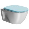 PURA ECO závěsná WC mísa, Swirlflush, 36x55cm, bílá dual-mat