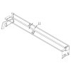 Polička k WALK IN, 120 cm, chrom ALU