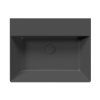 KUBE X keramické umyvadlo 60x47cm, bez otvoru, černá mat  + slevový kód