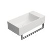 KUBE X keramické umývátko 50x25cm, bez otvoru, pravé/levé, bílá mat