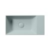 KUBE X keramické umývátko 50x25cm, bez otvoru, pravé/levé, ghiaccio mat