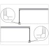 Vanová přístěna SOPRAVASCA FISSO CC, 75 cm, Univerzální Levé / Pravé, Polystyrol 2,2 mm (acrilico), Bílá