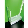 Vanová přístěna SOPRAVASCA FISSO CC, 75 cm, Univerzální Levé / Pravé, Polystyrol 2,2 mm (acrilico), Bílá