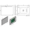 Zrcadlo s LED osvětlením BEROUNKA, 100 cm, 3 cm, 60 cm