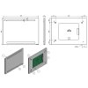 Zrcadlo s LED osvětlením NEŽÁRKA, 120 cm, 3 cm, 60 cm