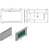 Zrcadlo s LED osvětlením NEŽÁRKA, 120 cm, 3 cm, 60 cm
