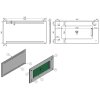 Zrcadlo s LED osvětlením NEŽÁRKA, 120 cm, 3 cm, 60 cm
