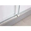 Sprchové dveře ADRA 150 - s tichým dovíráním, 150 cm,  Levé (SX), Čiré bezpečnostní sklo - 8 mm, Hliník leštěný  DOPRAVA ZDARMA