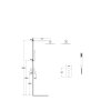 Podomítkový sprchový set SLIM MODERN/VARIUM II Černá
