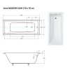obdelnikova vana modern slim