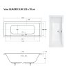 obdelnikova vana quadro slim