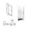 Bezrámové sprchové dveře VIVA 195D, 100 cm, 195 cm, Pravé (DX), Čiré bezpečnostní sklo - 8 mm, Chrom/Leštěný hliník (ALU)  DOPRAVA ZDARMA