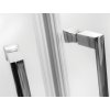 Čtvrtkruhový sprchový kout MODERN 185, 90 cm, 90 cm, 185 cm, Univerzální Levé / Pravé, Fume bezpečnostní sklo - 6 mm, Chrom/Leštěný hliník (ALU)  DOPRAVA ZDARMA
