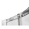 Čtvrtkruhový sprchový kout MODERN 185, 90 cm, 90 cm, 185 cm, Univerzální Levé / Pravé, Fume bezpečnostní sklo - 6 mm, Chrom/Leštěný hliník (ALU)  DOPRAVA ZDARMA