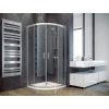Čtvrtkruhový sprchový kout MODERN 185, 90 cm, 90 cm, 185 cm, Univerzální Levé / Pravé, Fume bezpečnostní sklo - 6 mm, Chrom/Leštěný hliník (ALU)  DOPRAVA ZDARMA