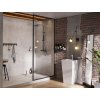 Walk-in sprchový kout ICON BLACK, 120 cm, 200 cm, Univerzální Levé / Pravé, Čiré bezpečnostní sklo - 8 mm, Černá  DOPRAVA ZDARMA