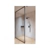 Walk-in sprchový kout ICON BLACK, 120 cm, 200 cm, Univerzální Levé / Pravé, Čiré bezpečnostní sklo - 8 mm, Černá  DOPRAVA ZDARMA