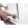Čtvercový sprchový kout MODERN 165, 80 cm, 80 cm, 165 cm, Univerzální Levé / Pravé, Čiré bezpečnostní sklo - 6 mm, Chrom/Leštěný hliník (ALU)  DOPRAVA ZDARMA