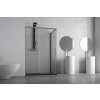 Sprchové dveře URBAN ESSENCE N1FS, 120 cm, Pravé (DX), Čiré bezpečnostní sklo - 6 mm, Hliník ossidato  DOPRAVA ZDARMA