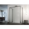 Sprchové dveře oxi.SLIDE N1FS, 140 cm, Acidato bezpečnostní sklo - 6 mm, Bílá  DOPRAVA ZDARMA