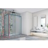 Pevná stěna BE.COLORS F1, 70 cm, Fasciato bezpečnostní sklo - 6 mm, 496 champagne