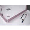 Pevná stěna BE.COLORS F1, 70 cm, Fasciato bezpečnostní sklo - 6 mm, 496 champagne