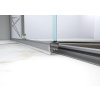 Sprchové dveře DECO N1FS, 140 cm,  Levé (SX), Fasciato bezpečnostní sklo - 6 mm, Černá  DOPRAVA ZDARMA