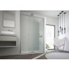 Sprchové dveře DECO N1FS, 140 cm,  Levé (SX), Fasciato bezpečnostní sklo - 6 mm, Černá  DOPRAVA ZDARMA