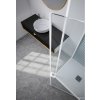 Pevná stěna DECO F1C, 70 cm, Reflex bezpečnostní sklo - 6 mm, Černá  DOPRAVA ZDARMA