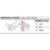 Sprchové dveře DECO N2S, 110 cm, Pravé (DX), Millerighe bezpečnostní sklo - 6 mm, Černá  DOPRAVA ZDARMA