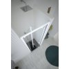 Sprchové dveře DECO N2S, 110 cm, Pravé (DX), Millerighe bezpečnostní sklo - 6 mm, Černá  DOPRAVA ZDARMA