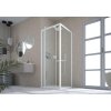Sprchové dveře DECO N2S, 110 cm, Pravé (DX), Millerighe bezpečnostní sklo - 6 mm, Černá  DOPRAVA ZDARMA