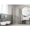 Sprchové dveře ESSENCE N2B, 100 cm, Stampato C bezpečnostní sklo - 6 mm, Bílá  DOPRAVA ZDARMA