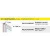 Sprchové dveře ESSENCE N2B, 100 cm, Stampato C bezpečnostní sklo - 6 mm, Bílá  DOPRAVA ZDARMA