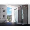 Sprchové dveře ESSENCE N2FS, 140 cm, Čiré bezpečnostní sklo - 6 mm, Bílá  DOPRAVA ZDARMA