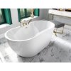 volne stojici vana navia glam stribrna