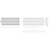 koupelnovy radiator stick level cerna barva