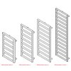 koupelnovy radiator perth cerna barva