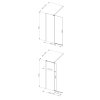 Walk-in sprchový kout VAYO GOLD, 110 cm, 200 cm, Univerzální Levé / Pravé, Čiré bezpečnostní sklo - 8 mm, Zlatá  DOPRAVA ZDARMA