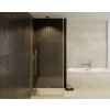 Walk-in sprchový kout ICON GOLD, 110 cm, 200 cm, Čiré bezpečnostní sklo - 8 mm, Zlatá