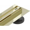 MEXEN - Flat 360 Slim podlahový žlab 60 cm otočný zlato 1541060