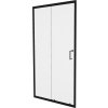 MEXEN - Apia posuvné sprchové dveře 150, transparent, černé 845-150-000-70-00