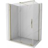 MEXEN/S - Velar sprchový kout 160 x 90, transparent, zlatá 871-160-090-01-50