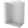 MEXEN/S - Velar sprchový kout 160 x 100, transparent, bílá 871-160-100-01-20
