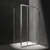 OMNIRES - BRONX sprchový kout s posuvnými dveřmi, 100 x 80 cm chrom / transparent /CRTR/ BR1080CRTR