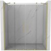 MEXEN/S - Velar Duo posuvné sprchové dveře 170, transparent, zlato kartáčovaná 871-170-000-02-55