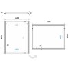 led zrcadlo 600x800 s dotykovym senzorem vykres